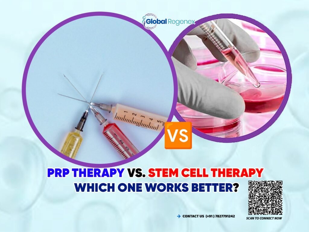 PRP Therapy vs. Stem Cell Therapy: Which One Works Better?